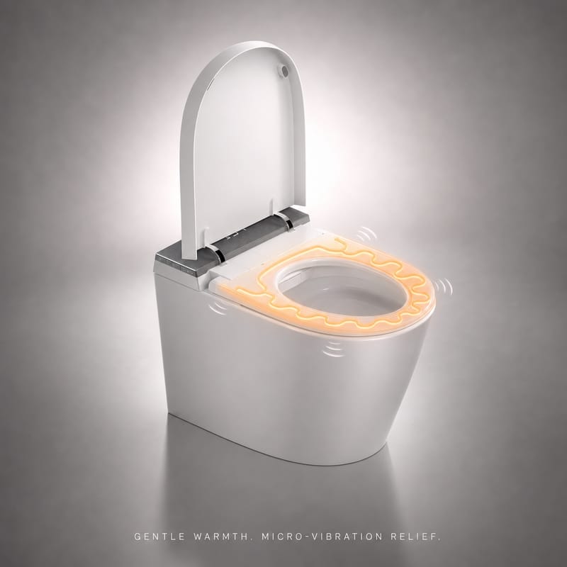 Heated seat with gentle micro-vibration